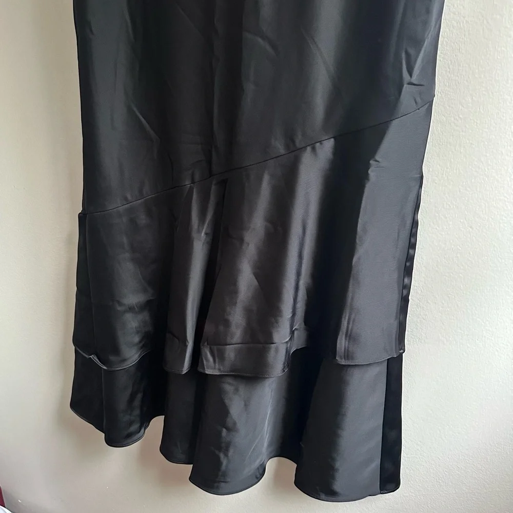 Banana Republic Factory Satin Tiered Maxi Skirt Size M - Picture 3 of 7